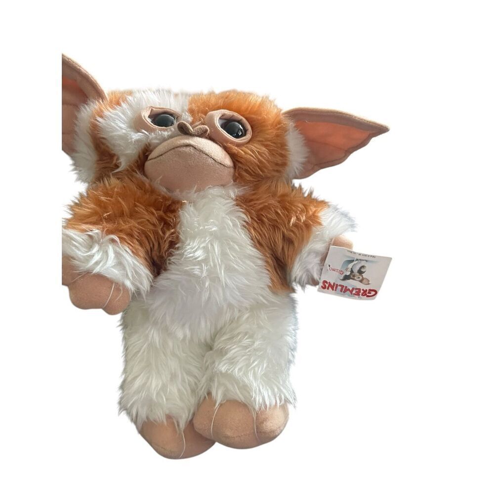 New Gizmo Brown White Warner Bros Nanco Gremlins Stuffed Animal Plush 12"